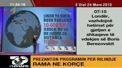 Edi Rama per Sali Berisha - Asfalltimi i rrugeve Tirane e deri ne Tokio