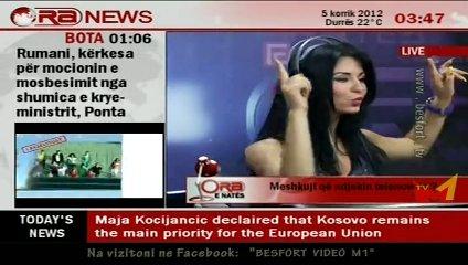 Dafina Zeqiri vs Stafi i TV Ora News Tirane - Vallezim me kengen Tonight