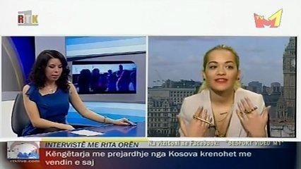 Rita Ora - Intervista exkluzive per RTK Lajme me Mirjeta Baraliu