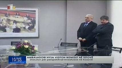 Ylber Hysa & Lazim Destani - Ambasadori i Kosoves ne Maqedoni viziton Ecolog ne Tetove