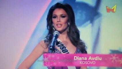 Diana Avdiu Miss Kosova & Adrola Dushi Miss Albania - parafinale Miss Universe 2012
