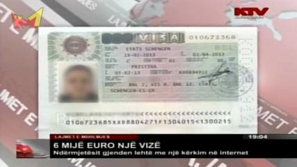 Vizat Shengen - Qmimi deri 6000 Euro ! (Lajmet KTV)